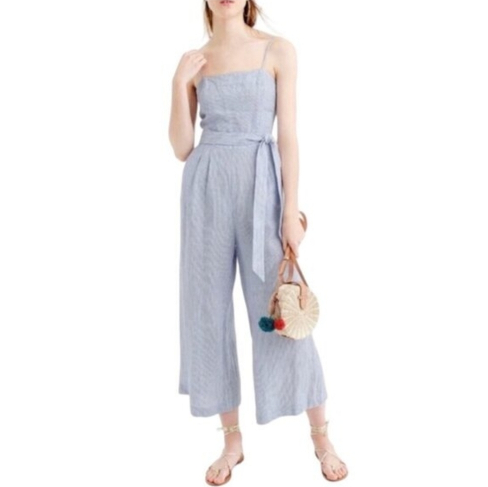 BANANA Republic Women's Striped Cropped Jumpsuit